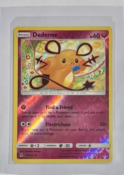Pokemon Sun & Moon Forbidden Light Dedenne 88/131 Reverse Holo - Image 1