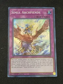 YuGiOh! - Simul Archfiends DABL-EN078 Super Rare 1st Edition Near Mint - Image 1