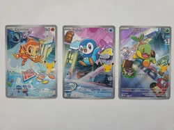 Pokemon TCG First Partner Illustration Collection Series 1 Gen 4 Sinnoh Starters - Image 1