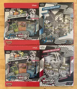 Pokemon Black Bolt & White Flare Binder/Poster Collections (Sam’s Club Bundles) - Image 1