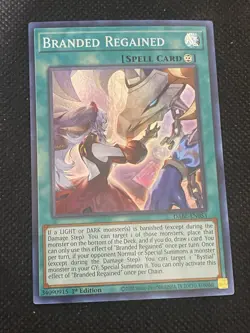 YuGiOh! - Branded Regained DABL-EN053 Super Rare 1st Edition Near Mint - Image 1