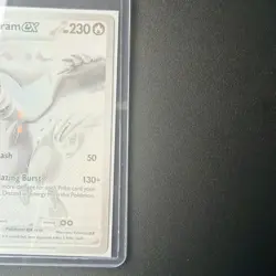 2025 Pokemon Single: Reshiram ex 173/86 White Flare Holo NM - Image 2