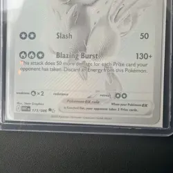 2025 Pokemon Single: Reshiram ex 173/86 White Flare Holo NM - Image 5