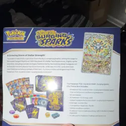 Pokemon Scarlet & Violet Surging Sparks Elite Trainer Box Promo Booster - Image 2