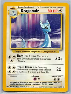 1999-00 Pokemon Unlimited - TCG Dragonair Base 18/102 - Image 1