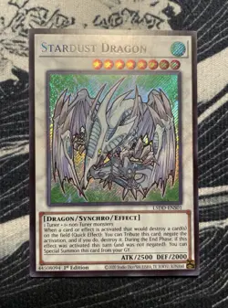 Yu-Gi-Oh! Stardust Dragon L5DD-ENS01 1st Edition, HOLO BLEED, NM - Image 1