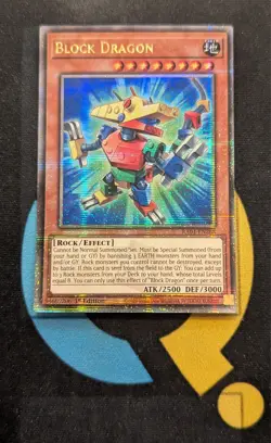 RA04-EN268 Block Dragon Quarter Century Secret Rare 1st Ed YuGiOh - Image 1