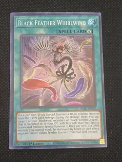 YuGiOh! - Black Feather Whirlwind DABL-EN052 Super Rare 1st Edition Near Mint - Image 1