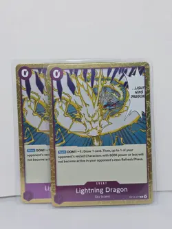 X2 One Piece TCG Lightning Dragon OP15-077 Adventure on Kami's Island Foil - Image 1