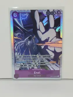 Bandai One Piece Card Game Enel OP15-060 Sky Island R Alt Art Foil - Image 1