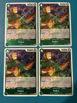 ONE PIECE TCG PEDRO RARE PLAYSET OP08-030 TWO LEGENDS - Image 1