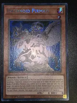 Yugioh Infernoid Pirmais 1st Edition Platinum Secret Rare BLTR-EN067 - Image 1