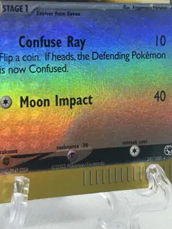 Umbreon 24/100 Sandstorm Reverse Holo super nice vintage card! MP 2003 - Image 2