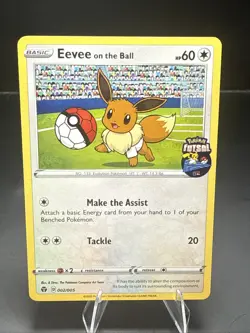 Pokemon TCG Eevee on the Ball Futsal Promo 002/005 Regular English 2020 Card - Image 1