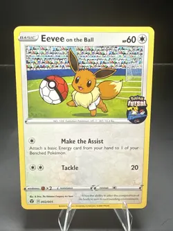Pokemon TCG Eevee on the Ball Futsal Promo 002/005 Regular English 2020 Card - Image 2