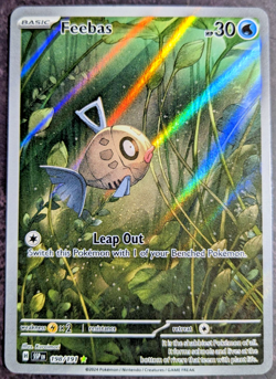 Feebas 198/191 Sv08: Surging Sparks Illustration Rare NM Holo Card Pokemon TCG - Image 2