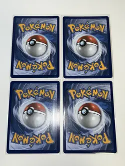 ✅ Four (4) Meowth ex 062/088 Pokemon Card Playset Perfect Order Full Art Holo DR - Image 2