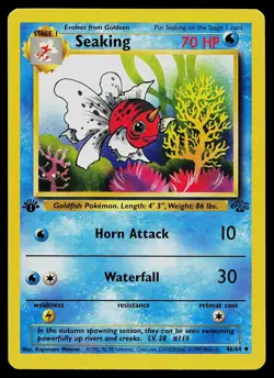 Pokemon Card - Seaking Jungle 46/64 Uncommon 1st Edition - Image 1