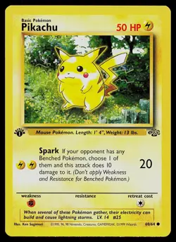 Pokemon Card - Pikachu Jungle 60/64 1st Edition Common - Image 1
