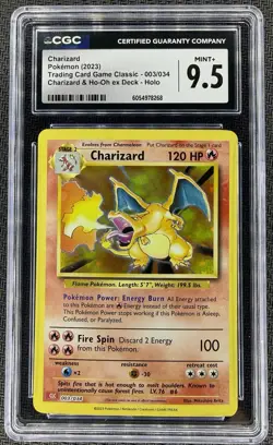 2023 Pokemon Trading Card Game Classic Charizard Holo 003/034 CGC 9.5 - Image 1