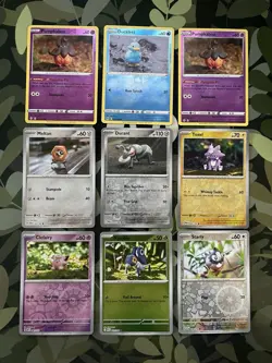 9 Reverse-Holo Yuka Morii Pokemon TCG Card Lot - Image 1