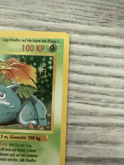 Pokemon Venusaur 1st Edition Holo Base Set German Bisaflor 15/102 WOTC 1999 Card - Image 5