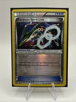 Pokemon TCG Rayquaza Spirit Link Reverse Holo Card 87/108 Roaring Skies - Image 1