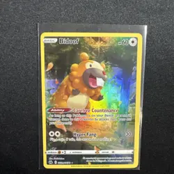 Bidoof GG29/GG70 Crown Zenith Galarian Gallery Full Art Holo Pokemon Card - Image 1