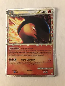 Typhlosion (Prime) 110/123 Ultra Rare HeartGold SoulSilver Pokemon Card - Image 1
