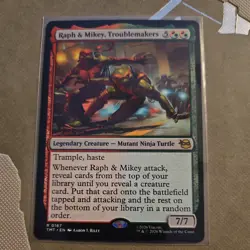 MTG Raph & Mikey, Troublemakers. Teenage Mutant Ninja Turtles. Nm - Image 1