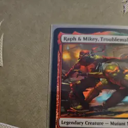 MTG Raph & Mikey, Troublemakers. Teenage Mutant Ninja Turtles. Nm - Image 2