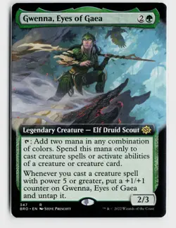Gwenna, Eyes of Gaea (Extended Art) R The Brothers' War 347 NM - Image 1