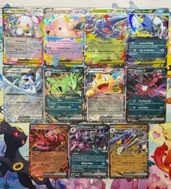 Pokemon TCG Ex Double Rare Lot Of 11 Cards From Various Sets NM/M - Image 1