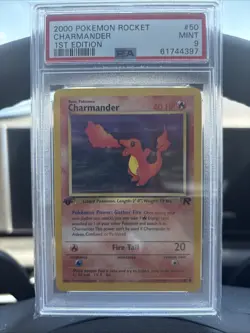 2000 POKEMON ROCKET 1ST EDITION #50 CHARMANDER PSA 9 —CLEAN— - Image 1