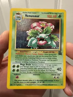 Pokemon 2000 Promo Venusaur Holo Black Star #13 - Image 1
