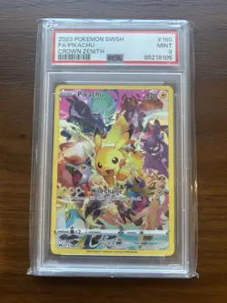 Pokemon TCG Pikachu Crown Zenith Holo Card 160/159 Mint 9 Secret Rare - Image 1