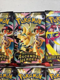 Pokemon TCG Variety Booster Pack Bundle (8 Packs Total) Ascended Heroes Mega Evo - Image 3