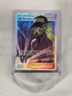 Pokemon N's Resolve Full Art 232/236 Sm-Cosmic Eclipse Holo EN NM - Image 1
