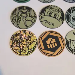 Nintendo Pokemon TCG Flip Coins Lot 12 Holofoil Embossed Pikachu Eevee Blastoise - Image 5