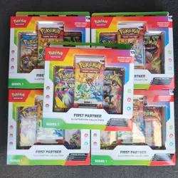 5x Pokemon TCG First Partner Illustration Collection Series 1 New Sealed Lot EN - Image 1