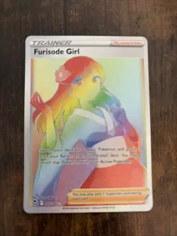 Furisode Girl 205/195 Secret Rare Silver Tempest Pokemon TCG - Image 1
