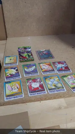 OG Japanese Vintage Cardass Pocket Monsters Binder Page Great Condition G2U - Image 5