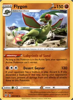 Flygon #91/189 - Rare - Pokemon Darkness Ablaze 2020 - Near Mint - Image 1