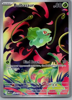 Bulbasaur 133/132 ME01: Mega Evolution Pokemon TCG Illustration Rare NM - Image 1
