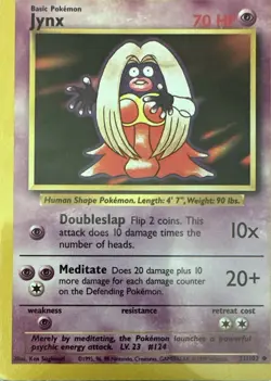 Jynx 31/102 Uncommon Base Set Unlimited Pokemon Lightly Played - Image 1