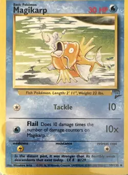 Magikarp 50/130 Uncommon Base Set 2 Lightly Played - Image 1