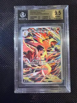 Pokemon Ethan's Typhlosion 190/182 Sv10: Destined Rivals IR Beckett 9.5 Gem Mint - Image 1