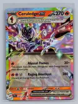 Ceruledge ex 036/191 Double Rare Surging Sparks Pokemon Near Mint - Image 1