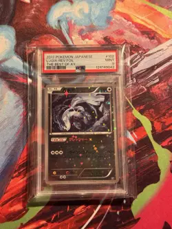2017 POKEMON JAPANESE THE BEST OF XY #102 LUGIA-REVERSE FOIL PSA 9 -Vintage Cert - Image 1