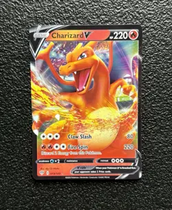 Pokemon TCG - Charizard V 019/189 - Full Art Holo Rare - Darkness Ablaze *NM/M - Image 1